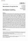 Research paper thumbnail of Biomechanics of Long Cane Use