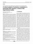 A critical analysis of turbulence modulation in particulate flow systems: a review of the experimental studies Cover Page