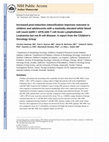 Research paper thumbnail of Increased post-induction intensification improves outcome in children and adolescents with a markedly elevated white blood cell count (≥200 × 109/l) with T cell acute lymphoblastic leukaemia but not B cell disease: a report from the Children's Oncology Gr