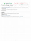 Research paper thumbnail of Perception of a group of portuguese nurses on women̕ s the contraceptive decisión-making after abortion