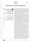 Research paper thumbnail of Qualitative research in health: a reflective approach