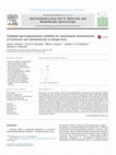 Validated spectrophotometric methods for simultaneous determination of oxytetracycline associated with diclofenac sodium or with piroxicam in veterinary pharmaceutical dosage form Cover Page