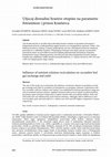 Influence of recirculation of nutrient solution on cucumber leaf gas exchange and yield Cover Page