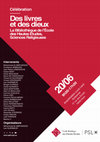 Des livres et des dieux. La Bibliothèque de l'Ecole des hautes études, Sciences religieuses, journée d'études de Paris, 20 juin 2024 Cover Page