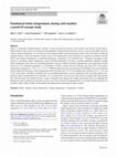 Research paper thumbnail of Paradoxical home temperatures during cold weather: a proof-of-concept study