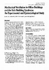 Research paper thumbnail of Mechanical Ventilation in Office Buildings and the Sick Building Syndrome. An Experimental and Epidemiological Study