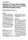 Research paper thumbnail of Symptoms and Perceived Indoor Air Quality among Occupants of Houses and Apartments with Different Ventilation Systems