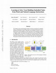 Research paper thumbnail of Learning to Solve Voxel Building Embodied Tasks from Pixels and Natural Language Instructions