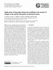 Applications of lagrangian dispersion modeling to the analysis of changes in the specific absorption of elemental carbon Cover Page