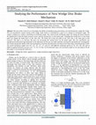 Studying the Performance of New Wedge Disc Brake Mechanism Cover Page