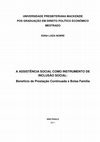 Research paper thumbnail of A assistência social como instrumento de inclusão social:benefício de prestação continuada e Bolsa Família