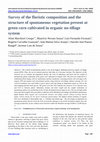 Survey of the floristic composition and the structure of spontaneous vegetation present at green corn cultivated in organic no-tillage system Cover Page