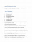 FORMULACIÓN DE ESTRATEGIAS Cover Page