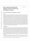 Research paper thumbnail of Comparison and experimental validation of predictive models for soft, fiber-reinforced actuators