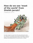 How do we see 'most of the world' from Sheikh Jarrah? Cover Page