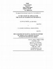 Washington Court of Appeals Division II - Alvin B. White v. U.S. Bank National Association - Stafne Declaration in support of Whit'es motion to file overlegnth opening appeal brief Cover Page