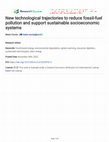 New technological trajectories to reduce fossil-fuel pollution and support sustainable socioeconomic systems Cover Page