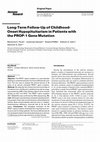 Long-Term Follow-Up of Childhood-Onset Hypopituitarism in Patients with the PROP-1 Gene Mutation Cover Page