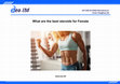 Research paper thumbnail of What Are the Best Steroids for Female