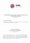 Research paper thumbnail of La radicalisation des actions collectives en Chine et ses conséquences politiques