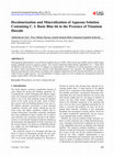 Decolourization and Mineralization of Aqueous Solution Containing C. I. Basic Blue 66 in the Presence of Titanium Dioxide Cover Page