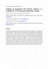 Studying an inexpensive wire discone antenna as a candidate for TVWS spectrum monitoring / sensing Cover Page