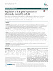 Regulation of IL-8 gene expression in gliomas by microRNA miR-93 Cover Page