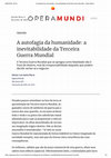 A autofagia da humanidade: a inevitabilidade da Terceira Guerra Mundial Cover Page