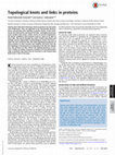 Research paper thumbnail of Topological knots and links in proteins