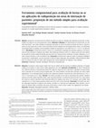 Research paper thumbnail of Ferramenta computacional para avaliação de kerma no ar em aplicações de radioproteção em áreas de internação de pacientes: proposição de um método simples para avaliação experimental