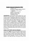 Research paper thumbnail of Public Interest Litigation (PIL