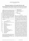 Research paper thumbnail of Thermal Analysis of Circular Pin-fin with Rectangular Slot at the Center by Forced Convection