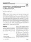 Research paper thumbnail of Performance evaluation of minimum quantity lubrication by vegetable oil in terms of cutting force, cutting zone temperature, tool wear, job dimension and surface finish in turning AISI-1060 steel