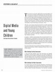 Research Roundup: Digital Media and Young Children Cover Page