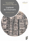 Research paper thumbnail of Gouverner, administrer et représenter une principauté. Les logiques des inventaires des archives ducales de Bourgogne (fin XIIIe siècle), Fr. Briegel, M. P. Donato et V. Theis (dir.), Logiques de l'inventaire. Moyen Âge- XIXe siècle, Rennes, PUR, 2024, p. 45-65.