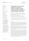 Research paper thumbnail of Comparative transcriptomic profiling of peach and nectarine cultivars reveals cultivar-specific responses to chilled postharvest storage