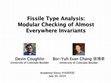 Research paper thumbnail of Fissile type analysis