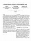 Research paper thumbnail of Semantic-directed clumping of disjunctive abstract states