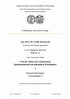 Research paper thumbnail of Von der domus zur ecclesia aurea. Epochenumbruch im spätantiken Kirchenbau. Gastvortrag am 24. Juni 2024 am Seminar für Klassische Archäologie an der Martin-Luther-Universität Halle-Wittenberg