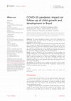 COVID-19 pandemic impact on follow-up of child growth and development in Brazil Cover Page