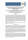 Research paper thumbnail of A Construction of Entrepreneurial Personality Tests: Testing Archetype Personality Inventory in Entrepreneurship