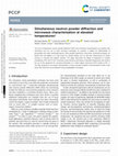 Simultaneous Neutron Powder Diffraction and Microwave Characterisation at Elevated Temperatures Cover Page