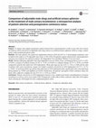 Research paper thumbnail of Comparison of adjustable male slings and artificial urinary sphincter in the treatment of male urinary incontinence: a retrospective analysis of patient selection and postoperative continence status