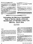 Estimating the maximum sustainable yield of bonito (Sarda chiliensis, Scombridae) of northern Chile from monthly catch data Cover Page