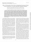 Research paper thumbnail of Role of Transcription Factor Kar4 in Regulating Downstream Events in the Saccharomyces cerevisiae Pheromone Response Pathway