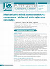 Research paper thumbnail of Mechanically milled aluminium matrix composites reinforced with halloysite nanotubes