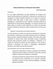 Research paper thumbnail of Redes Académicas en Educación Secundaria