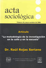 Research paper thumbnail of Artículo: "La metodología de la investigación en la calle y en la escuela"