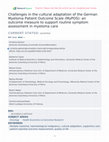 Research paper thumbnail of Challenges in the cultural adaptation of the German Myeloma Patient Outcome Scale (MyPOS): an outcome measure to support routine symptom assessment in myeloma care