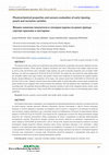 Research paper thumbnail of Physicochemical properties and sensory evaluation of early ripening peach and nectarine varieties